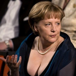 Angela Merkel nue
