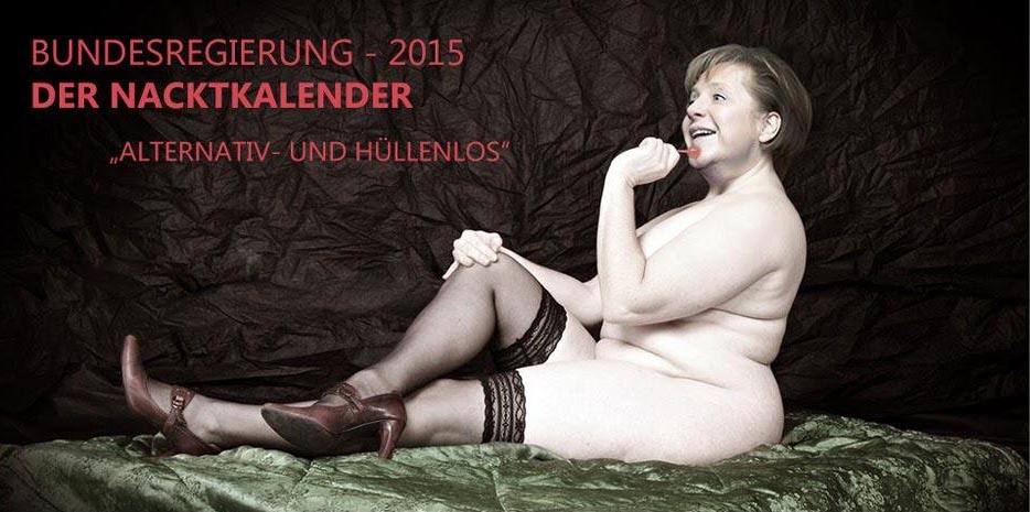 Angela Merkel nahá. Foto - 99