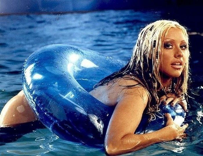Christina Aguilera nahá. Foto - 7