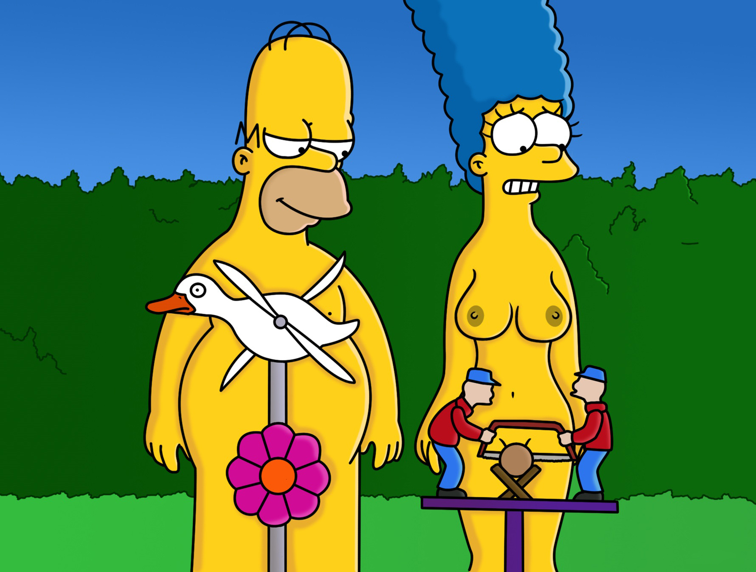 Marge Simpson nahá. Foto - 15