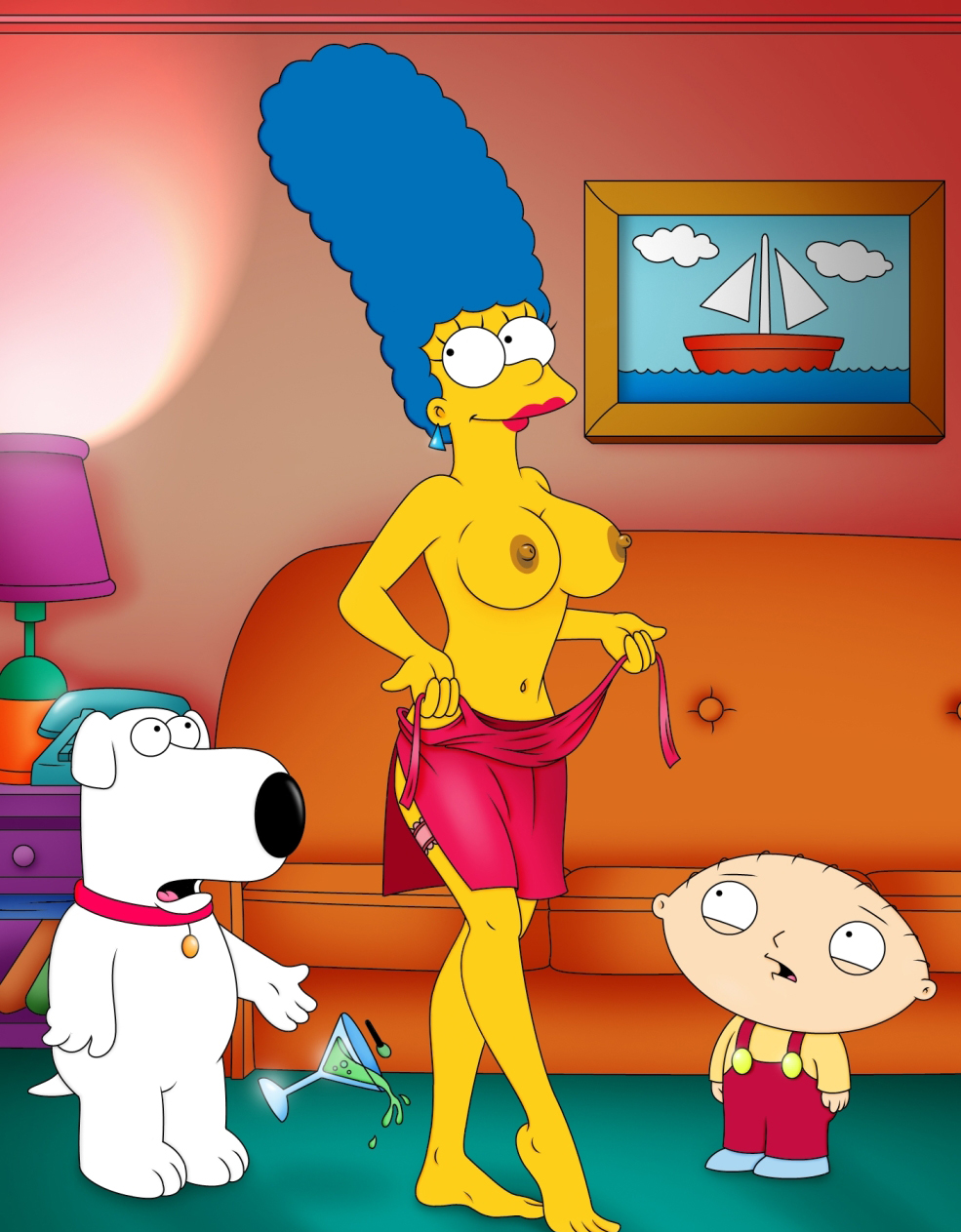 Marge Simpson nahá. Foto - 32