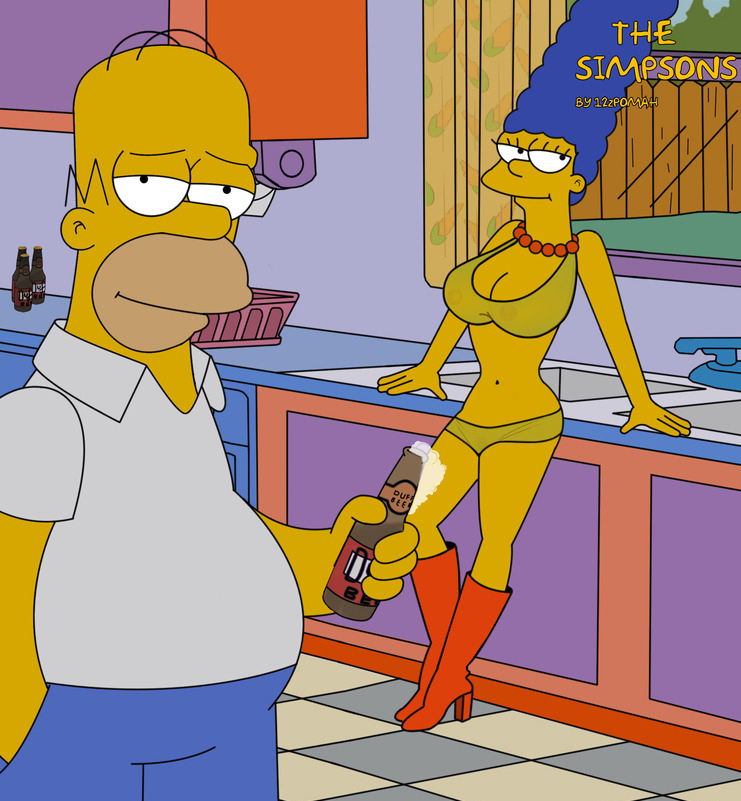 Marge Simpson nahá. Foto - 54